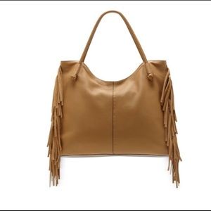 Vince Camuto “Rae” leather fringe tote